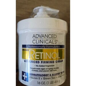 Advanced‎ Clinicals Retinol Cream 16oz Firming Anti Aging Moisturizer